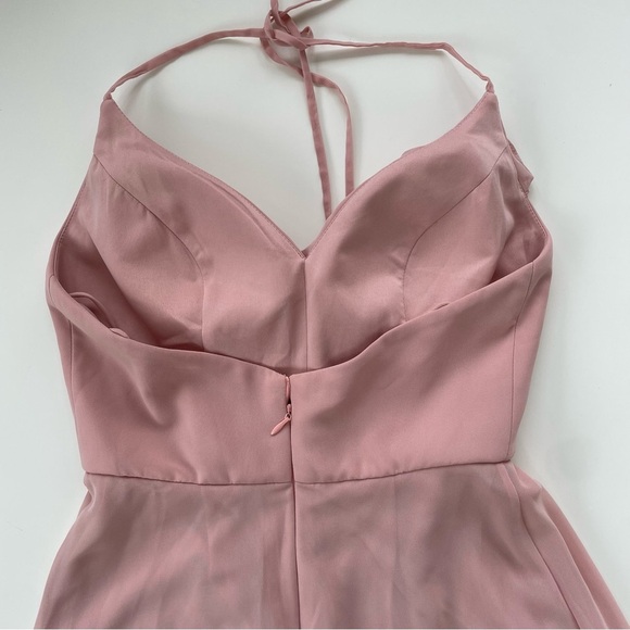 Renz Bridal Women's Dusty Pink Ruffle Formal Maxi Length Dress Size XS, NWT! - Picture 4 of 9